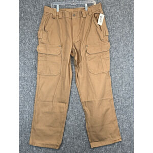 Duluth Trading Pants Mens 36x32 Fire Hose Relaxed Fit Cargo Workwear Utility
